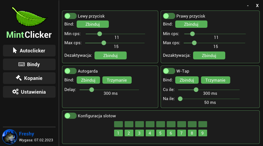 podgląd wyglądu aplikacji